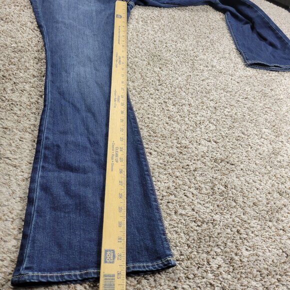 Arizona Jeans Women's 15 Bootcut Mid Rise Stretch Denim Dark Wash - Picture 5 of 7